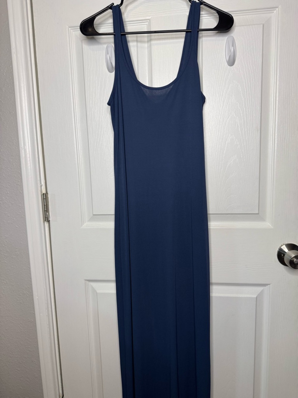 Navy Maxi Dress - Classic Scoop Neck